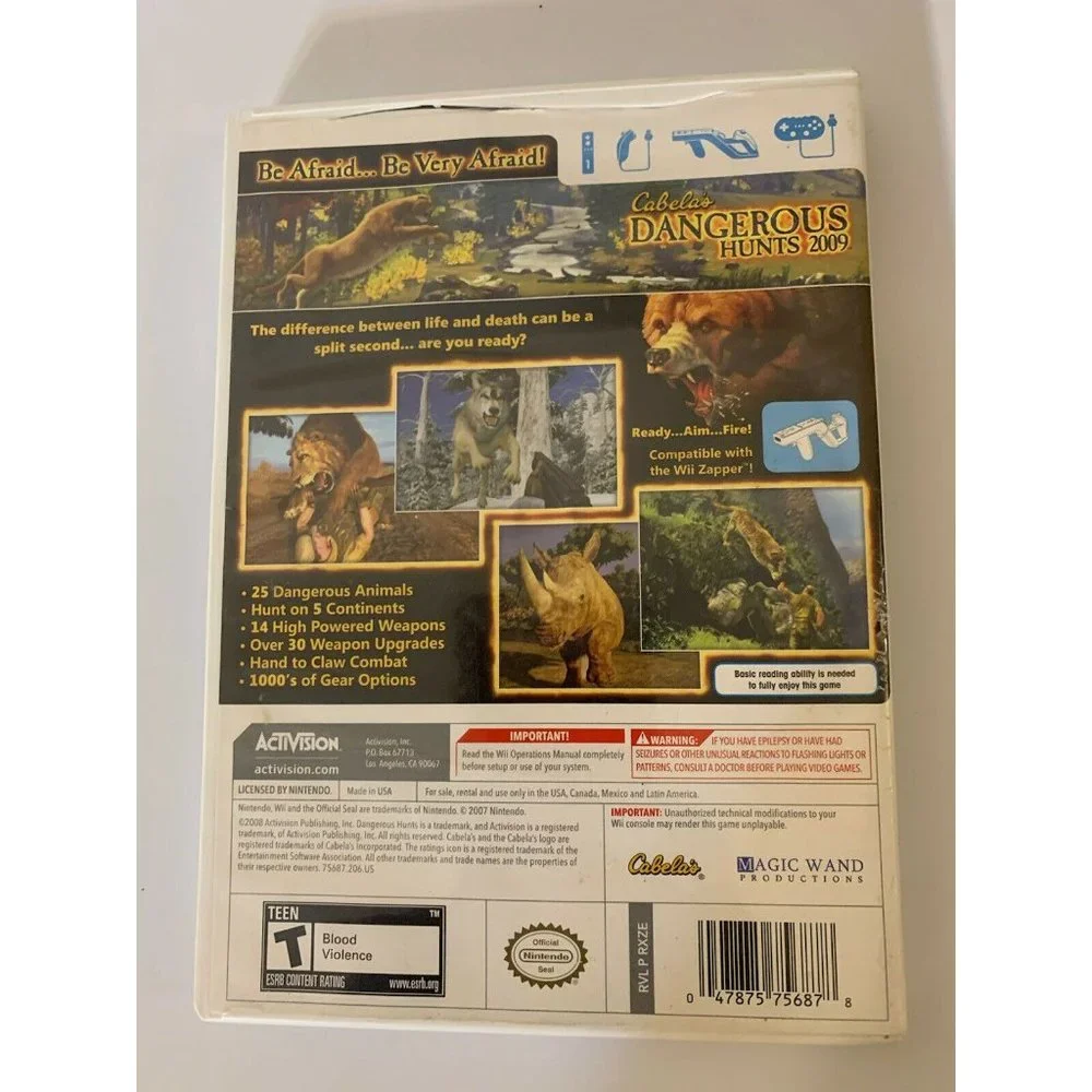 Cabela's Dangerous Hunts 2009 ‎ (Wii, 2008)
